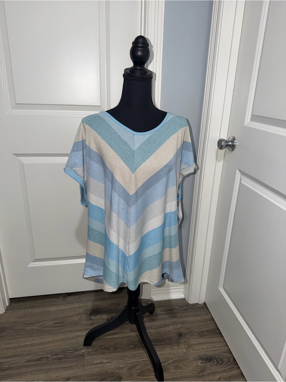 Vintage Rose size 1X Women’s Striped Tunic Top
